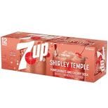 7UP Shirley Temple Pomegranate and Cherry Soda Limited Edition Caffeine-Free 12 FL OZ Cans 12 Pack