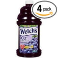 Welch Bottled Healthy Heart 100% Grape Juice 96 oz(Pack of 4)
