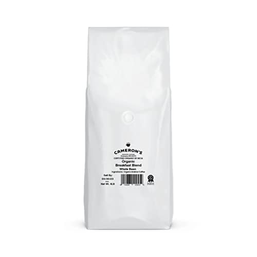 Cameron's Coffee Roasted Whole Bean Coffee Organic Breakfast Blend 4 Pound
