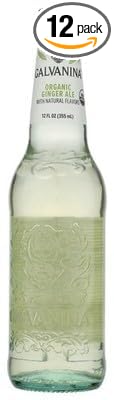 Galvanina Organic Ginger Ale Soda 12 fl oz (Pack of 12)