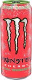 Monster Energy Drink Zero Ultra Variety - Paradise Violet Sunrise Red 16 ounce (Pack of 16) and Stinger Chews (Assorted)