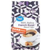 Great Value 100% Arabica French Roast Dark Ground Coffee 32 oz Makes up to 113 cups (Pack of 2)