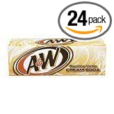 A&ampW Cream Soda 12oz Cans (Pack of 24)