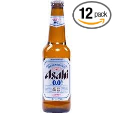 Asahi Super Dry 0.0 Non Alcoholic (Pack of 12) 11.2oz Bottles 330 ML Zero Alcohol Beer Premium Japanese Beer Beverage…