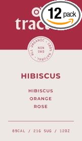 Tractor Beverage Co Organic Non-GMO Concentrate (Hibiscus 32 ounces--Pack of 12)