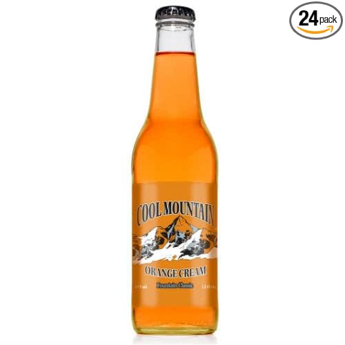 Cool Mountain Orange Cream Soda - 12 oz (24 Glass Bottles)