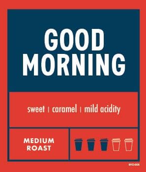 Boyd's Coffee Ground Coffee Good Morning Medium Roast 3-Ounce Portion Packs (Pack Of 40)