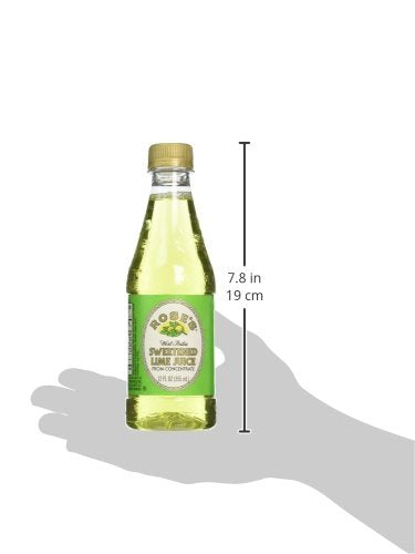 Rose's Sweetened Lime Juice 12 fl oz bottle (Pack of 6) Made with Real Lime Juice Mixer to Add to Cocktails and Non-Alchoholic Drinks Trusted by Bartenders
