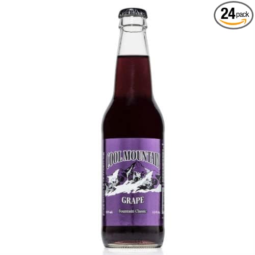 Cool Mountain Grape Soda - 12 oz (24 Glass Bottles)