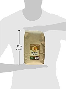 Lola Savannah Butter Toffee Whole Bean Coffee - Old Fashioned Toffee | Flavored Arabica Beans with Sweet Cream &amp Sugar | Caffeinated | 2lb Bag