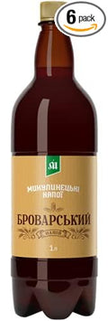 6 Pack Imported Ukrainian Bread Drink Kvass Mykulyn Brovarskiy 1 L / 33.8 OZ