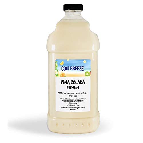 Coolbreeze® Beverages Ready To Use Frozen Drink Mix - Pina Colada Premium - One Case (Six 1/2 Gal Bottles)