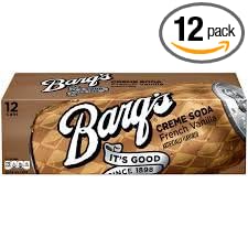 Barq's French Vanilla Cream Soda 12oz can (pack of 12)