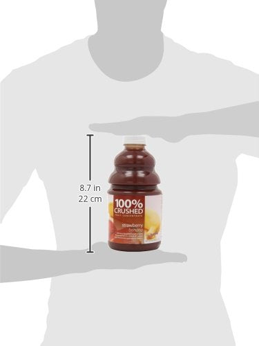 Dr. Smoothie 100% Crushed Fruit Smoothie Strawberry Banana 46-Ounce Bottles (Pack of 2)