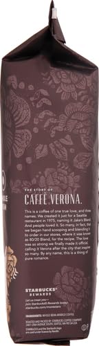 Starbucks Whole Bean CoffeeDark Roast CoffeeCaffè Verona100% Arabica1 bag (18 oz)(Pack of 2)