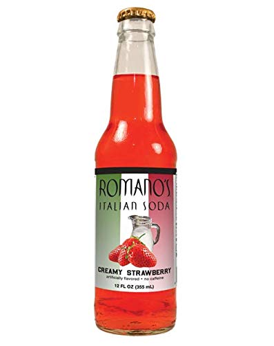 Romano Italian Creamy Strawberry Soda 12 pack