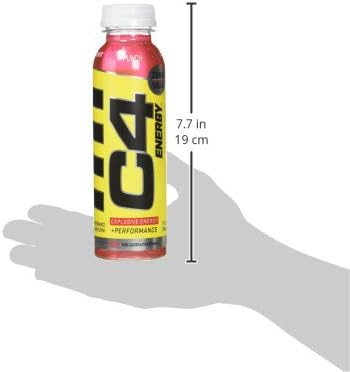 Cellucor C4 Energy Non-Carbonated Zero Sugar Energy Drink Pre Workout Drink + Beta Alanine - Fruit Punch - 12 FL OZ (355 ml) - Pack of 12