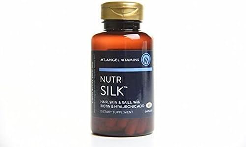 Mt. Angel Vitamins: NutriSilk Capsules. Promotes Healthy Hair &amp Skin Boost Collagen B Vitamins 60 Capsules