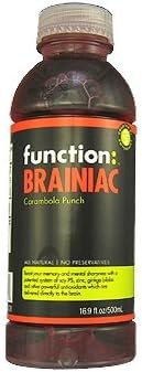 Function Drink Brainiac: Carambola Punch 16.9 Oz. / 12PK
