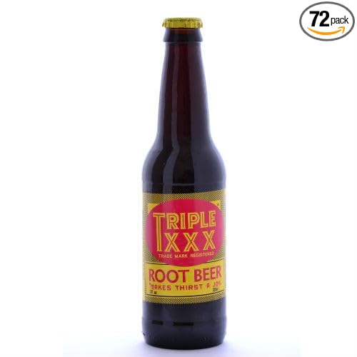 Triple XXX Root Beer - 12 oz (72 Glass Bottles)