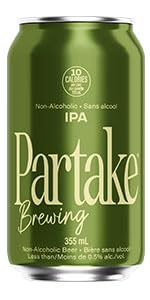 Partake Brewing Craft Non Alcoholic Beer IPA 24 Pack x 12 Fl Oz Cans - Low Calorie &amp Carb No Sugar All Natural Ingredients - Award-Winning Taste Non Alcoholic Beer Without the Empty Calories