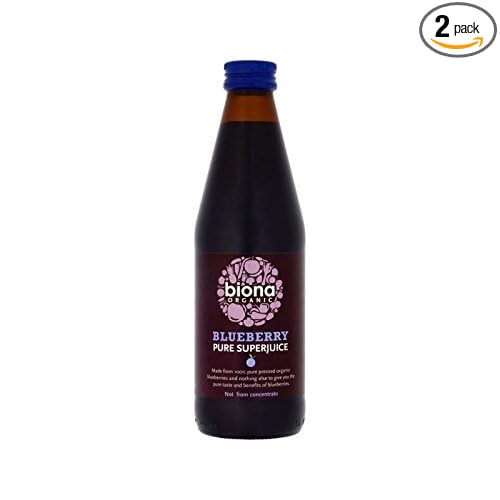 Biona Organic Blueberry Pure Pressed Juice 330ml (Pack of 2)