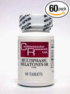 Multiphasic Melatonin-SR 1.8 mg 60 Tablets by Ecological Formulas