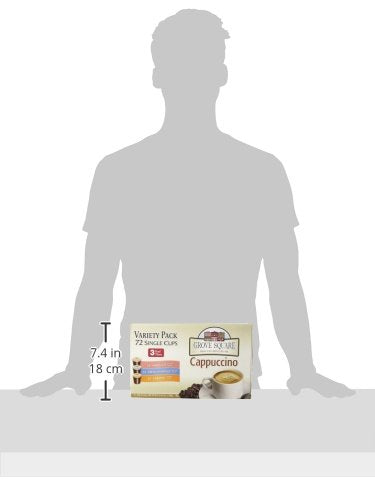 Grove Square Cappuccino PodsVarietyServe72 Count (Pack of 2)