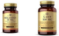 Solgar Sleep &amp Relaxation Bundle Melatonin 10 mg 60 Tablets &amp 5-HTP 100 mg 90 Capsules Promotes Relaxation and Provides Sleep Support