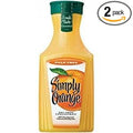 SIMPLY ORANGE JUICE PULP FREE 59 OZ PACK OF 2