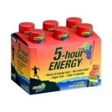 5 Hour Energy Original Grape Shot 2 Ounce - 12 per pack -- 18 packs per case.