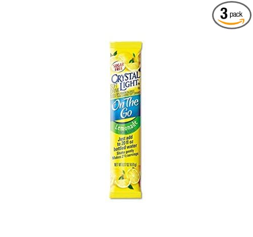 3 Pack Flavored Drink Mix Lemonade 30 8-oz. Packets/Box by Crystal Light. (Catalog Category: Office Maintenance Janitorial &amp Lunchroom / Food &amp Beverage)