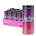 Juvee Rejuvenating Energy Drink – 12 oz Cans (12-Pack) – Sugar Free 128mg Natural Caffeine per Can Zero Sugar Low Calorie Clean Energy &amp Focus Support for All-Day Performance (Galactic Berry)