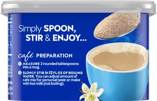 Maxwell House International Decaf &amp Sugar Free French Vanilla Café Style Instant Coffee 4 oz Canister (Pack of 4) (Full package)