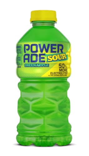 Powerade Xtra Sour Green Apple 28 oz Bottles 15 Pack
