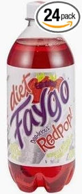 Faygoo diet redpop soda caffeine free 20-fl. oz. plastic 24 bottles