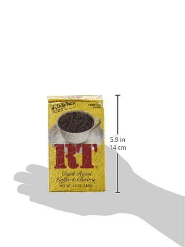RT Dark Roast Ground Coffee &amp Chicory 13oz Brick (Pack of 4)