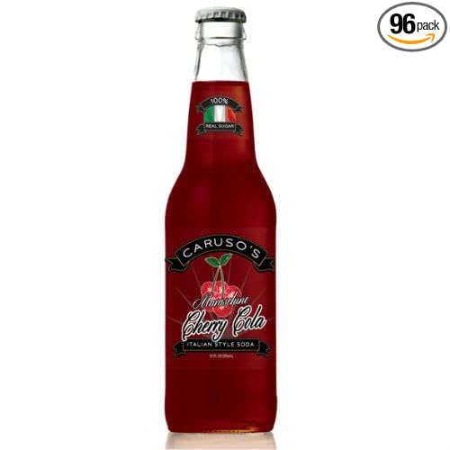 Caruso's Maraschino Cherry Cola - 12 oz (96 Pack)