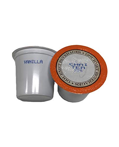 Vanilla Chai Latte Drink Mix Pods - 100 Count Gourmet Single Serve Cups Compatible with Keurig Brewers - Sweet Spiced Café-Style Beverage