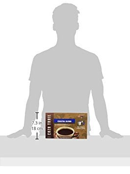 Caza Trail Coffee Pods Coastal Blend Single Serve (Pack of 100) (Packaging May Vary)