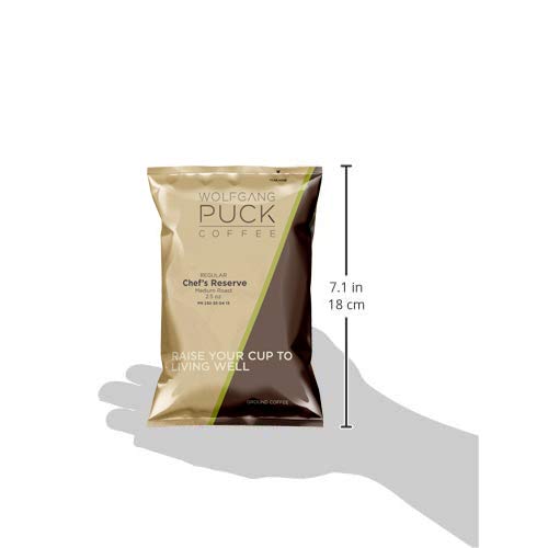 Wolfgang Puck Coffee Chef's Reserve 2.5 Ounce Portion Packs 18 Count