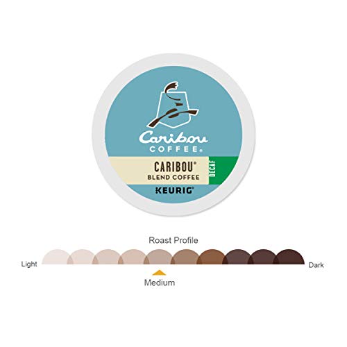Caribou Coffee Caribou Blend Decaf K-Cup Portion Pack for Keurig K-Cup Brewers 24 Count (Pack of 2)