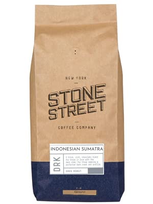 Stone Street Gourmet Coffee Indonesian Sumatra Gayo Mountain Single Origin Ground Dark Roast 2 LB Bag