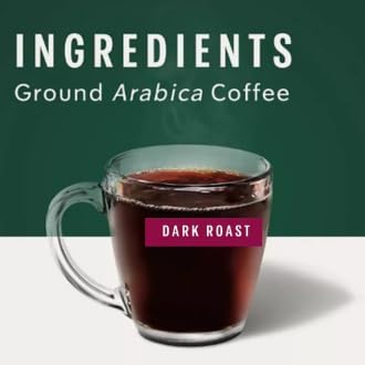 Dark Roast Ground Coffee – French Roast Bold &amp Smoky Flavor 100% Arabica 40 oz Bag