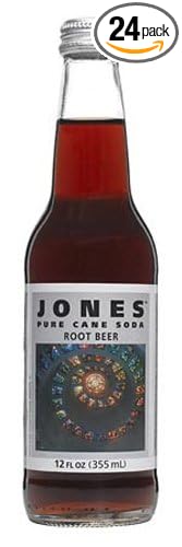 Jones Soda Root Beer 20-Ounces (Pack of 24)