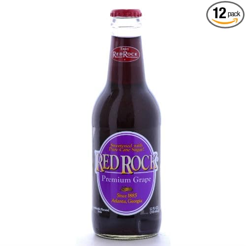 Red Rock Premium Grape - 12 OZ (12 Glass Bottles)