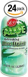 La Vi Aloe Vera Drink with Grape Flavor (10.8 fluid ounce bottle) 24 pack