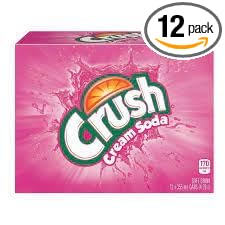 Crush Cream Soda Soft Drink 355 mL Cans Pack of 12