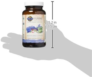 Garden of Life Once Daily Whole Food Multivitamin for Men Organic Mens Vitamins &amp Minerals Vitamin C Zinc Vegan for Health &amp Well-Being 60 Tablets (Pack of 6)