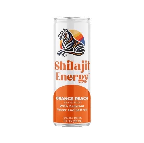 Shilajit Energy Drink Variety Pack – Mango Orange Peach Strawberry and Mixed Berry – 12-Pack